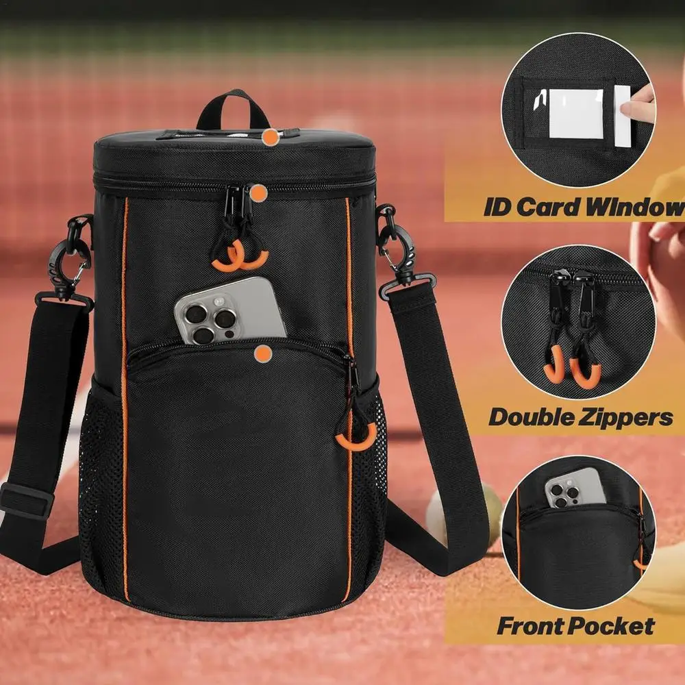 Large Capacity Sport Tennis Satchel Waterproof Balls Holder Bag Tennis Bag With Multiple Pockets And Shoulder Strap For Tennis