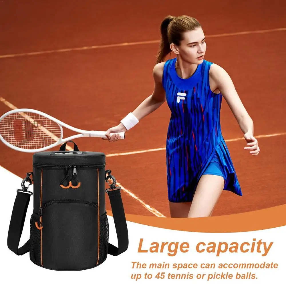 Large Capacity Sport Tennis Satchel Waterproof Balls Holder Bag Tennis Bag With Multiple Pockets And Shoulder Strap For Tennis