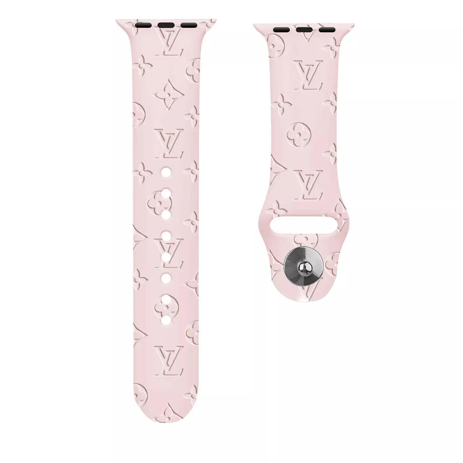 Sport Strap for Apple Watch band 44mm 40mm 45mm 49mm 38mm 42mm 41mm Printed Silicone Bracelet for iwatch series 7 6 5 3 SE ultra