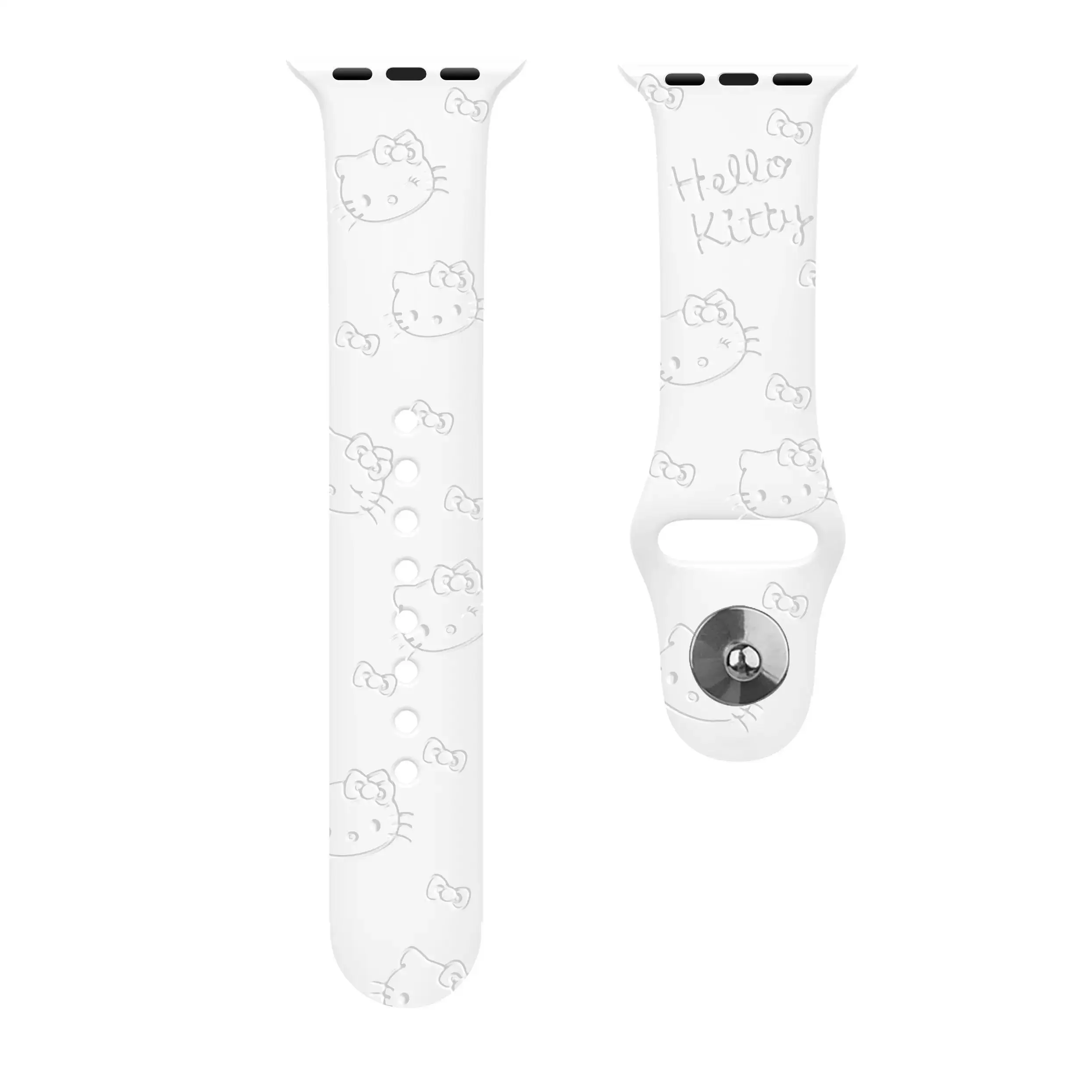 Sport Strap for Apple Watch band 44mm 40mm 45mm 49mm 38mm 42mm 41mm Printed Silicone Bracelet for iwatch series 7 6 5 3 SE ultra