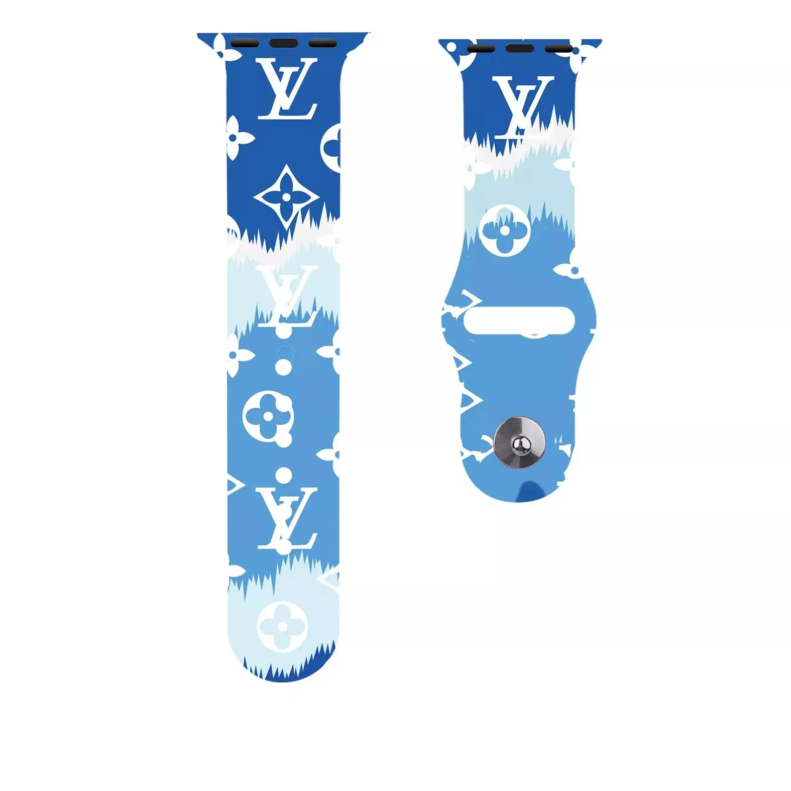 Sport Strap for Apple Watch band 44mm 40mm 45mm 49mm 38mm 42mm 41mm Printed Silicone Bracelet for iwatch series 7 6 5 3 SE ultra