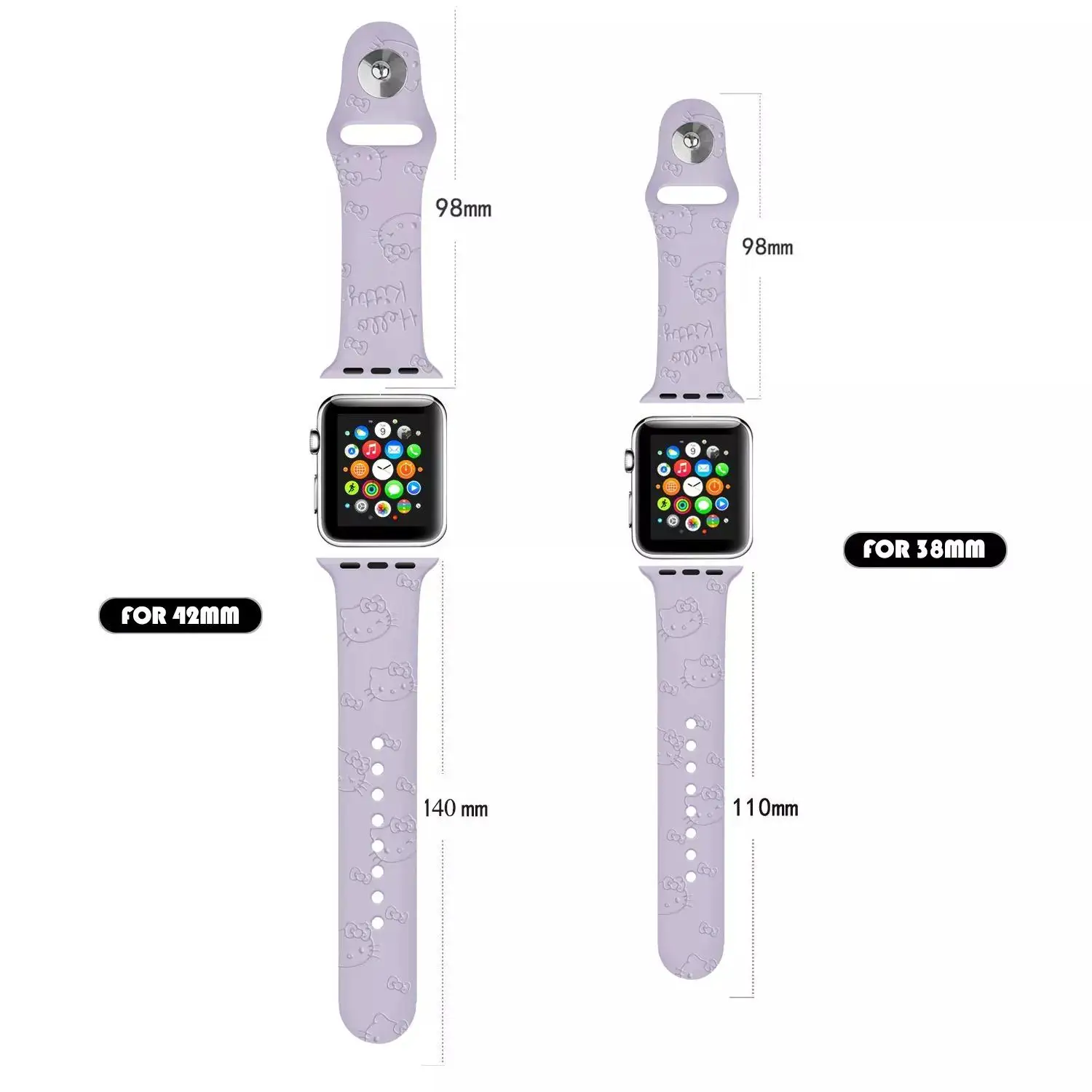 Sport Strap for Apple Watch band 44mm 40mm 45mm 49mm 38mm 42mm 41mm Printed Silicone Bracelet for iwatch series 7 6 5 3 SE ultra