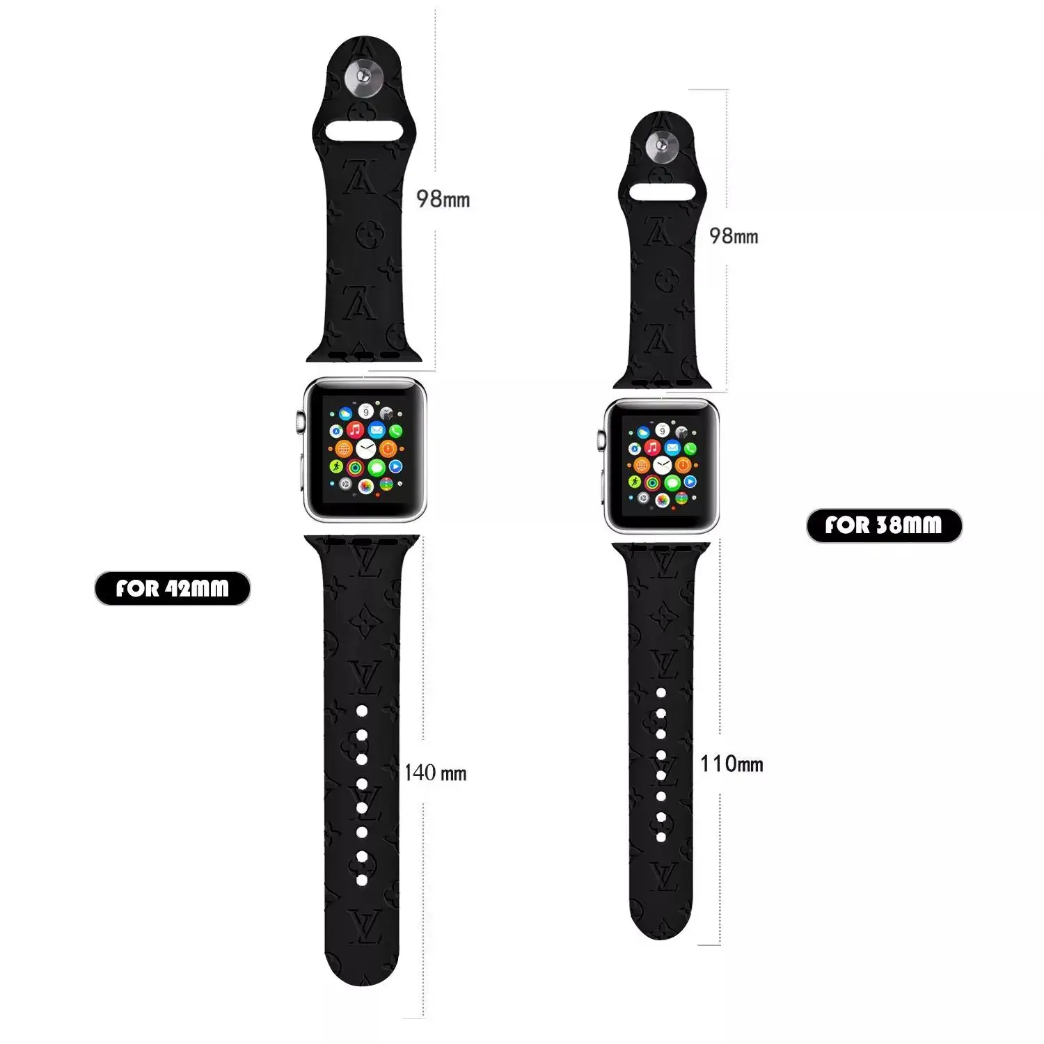 Sport Strap for Apple Watch band 44mm 40mm 45mm 49mm 38mm 42mm 41mm Printed Silicone Bracelet for iwatch series 7 6 5 3 SE ultra