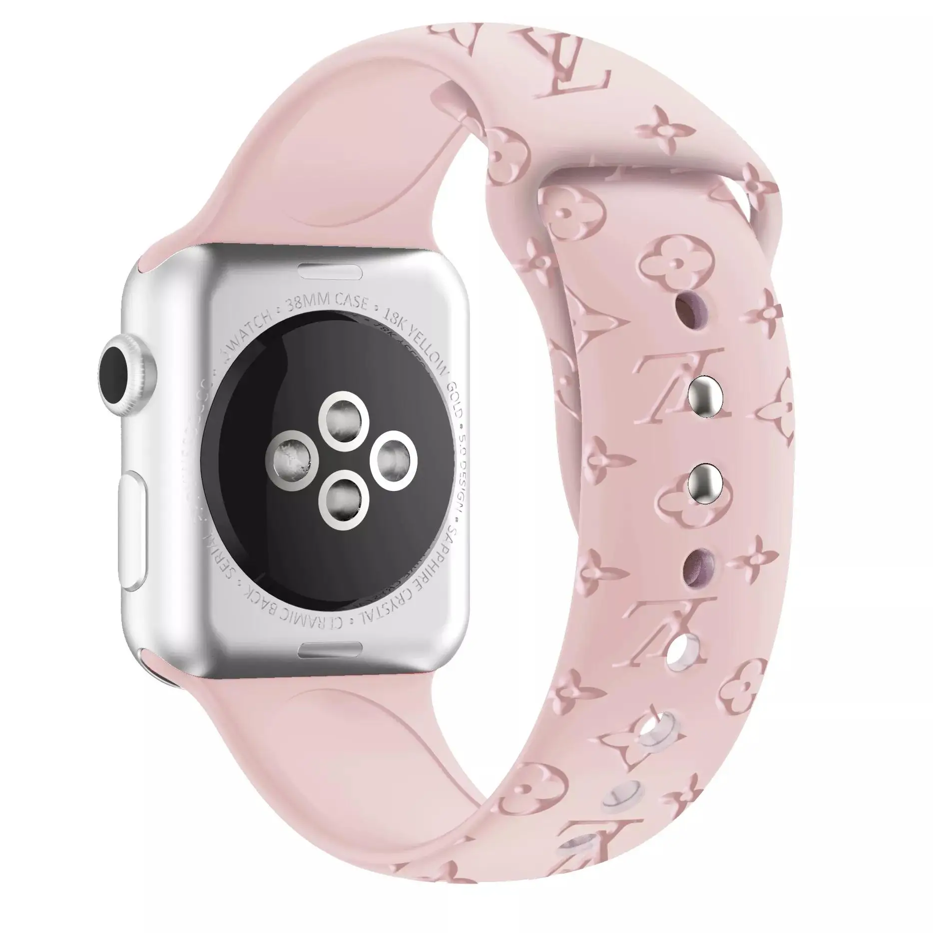 Sport Strap for Apple Watch band 44mm 40mm 45mm 49mm 38mm 42mm 41mm Printed Silicone Bracelet for iwatch series 7 6 5 3 SE ultra