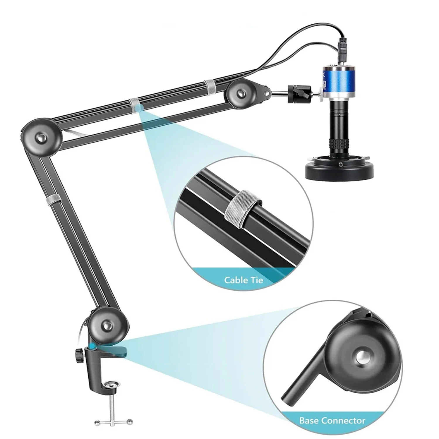 Yizhan 1080P 4K HD Industrial Microscope For Soldering Microscope 48MP HDMI VGA USB Digital Microscope Camera Updated Arm Stand