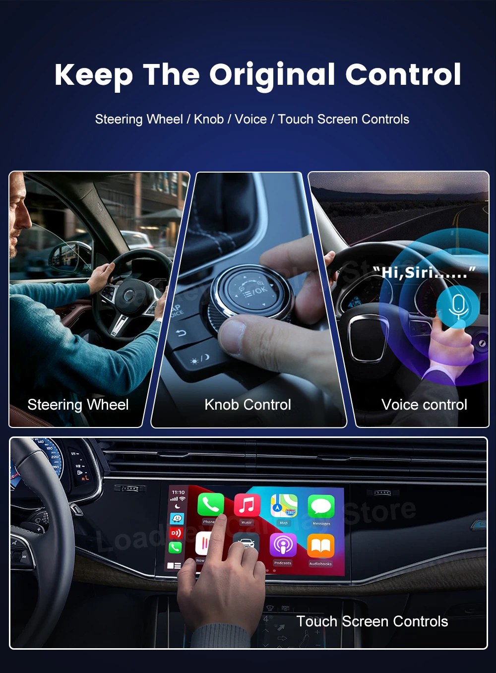 Carlinkit 5.0 Wireless Car Play Dongle Car Radio Draadloze Adapter Android Auto Box For Mazda Cx5 6 Mazda Multi-Device Support