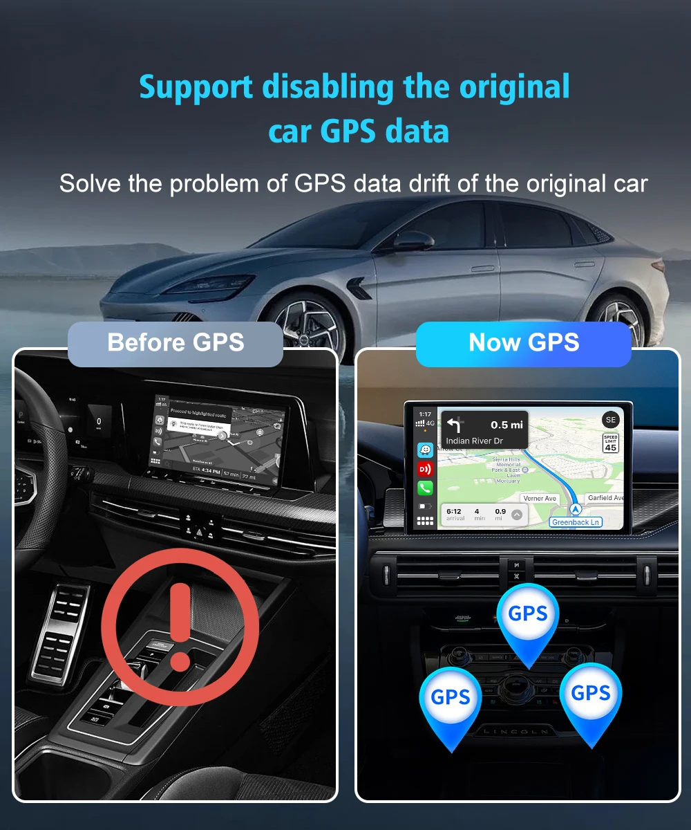 Carlinkit 5.0 Wireless Car Play Dongle Car Radio Draadloze Adapter Android Auto Box For Mazda Cx5 6 Mazda Multi-Device Support