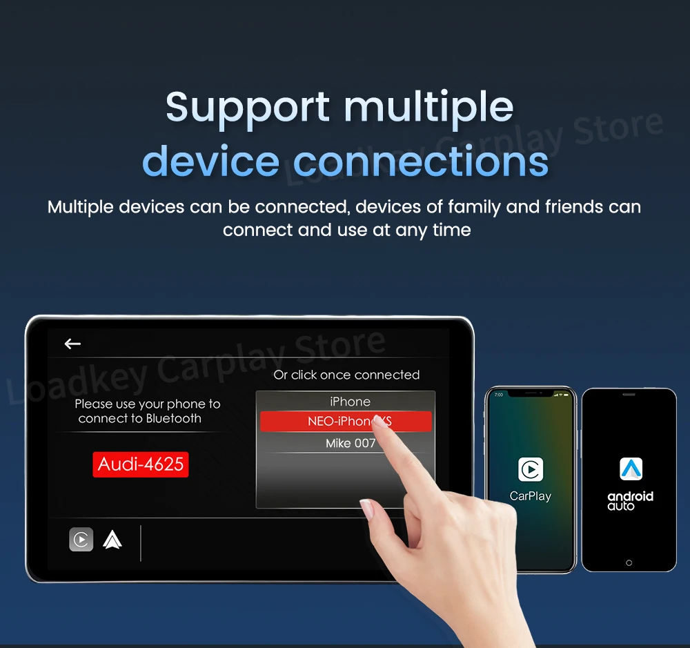 Carlinkit 5.0 Wireless Car Play Dongle Car Radio Draadloze Adapter Android Auto Box For Mazda Cx5 6 Mazda Multi-Device Support