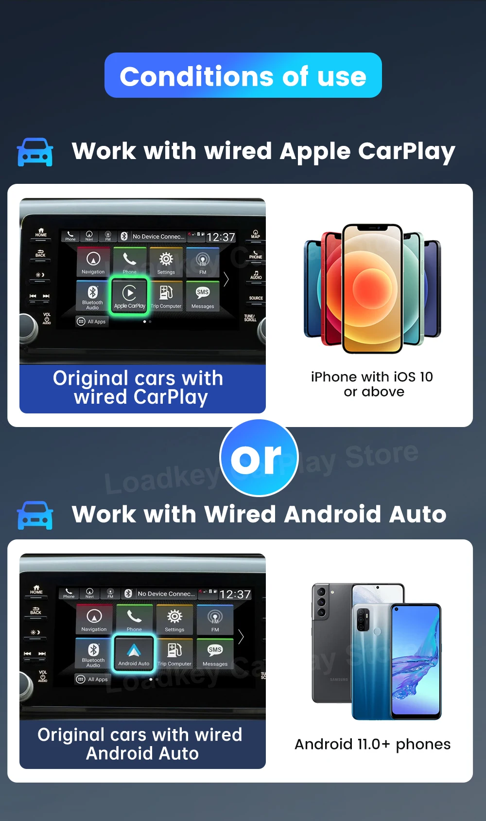 Carlinkit 5.0 Wireless Car Play Dongle Car Radio Draadloze Adapter Android Auto Box For Mazda Cx5 6 Mazda Multi-Device Support