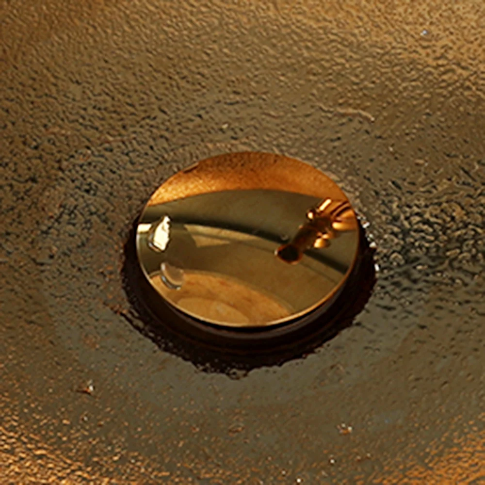 ZAPPO Luxury Large Gold Vessel Sink Ceramic Bathroom Sink Above Counter Washing Sink Faucet Combo with Faucets Drain Basin Sinks