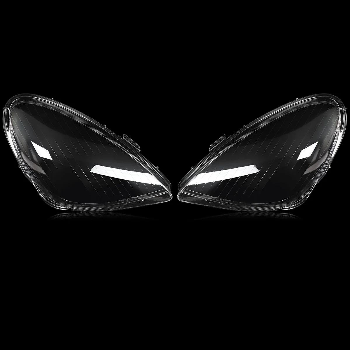 MAGICKIT 2Pcs For Mercedes-Benz R171 SLK 2005-2011 LH &RH Headlight Lens Cover Headlamp Lens Cover Clear US CAR Accessories