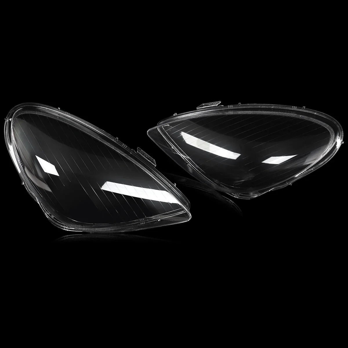 MAGICKIT 2Pcs For Mercedes-Benz R171 SLK 2005-2011 LH &RH Headlight Lens Cover Headlamp Lens Cover Clear US CAR Accessories