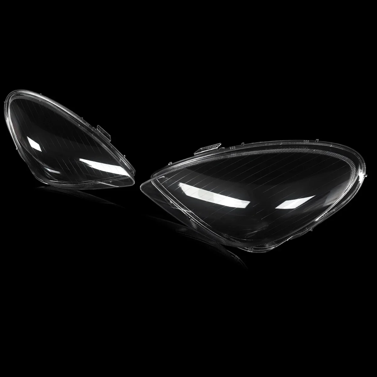 MAGICKIT 2Pcs For Mercedes-Benz R171 SLK 2005-2011 LH &RH Headlight Lens Cover Headlamp Lens Cover Clear US CAR Accessories