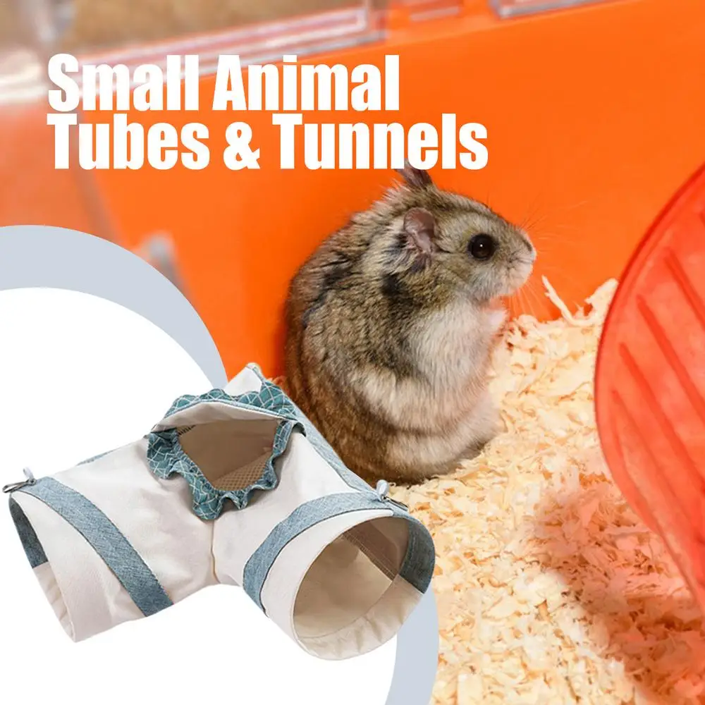 Rabbit Tunnel Toys Pet Hide Nest Hamster Tunnels Ferret Play Tunnel for Indoor Bunnies Activity Tunnels Tube Small pets supplies