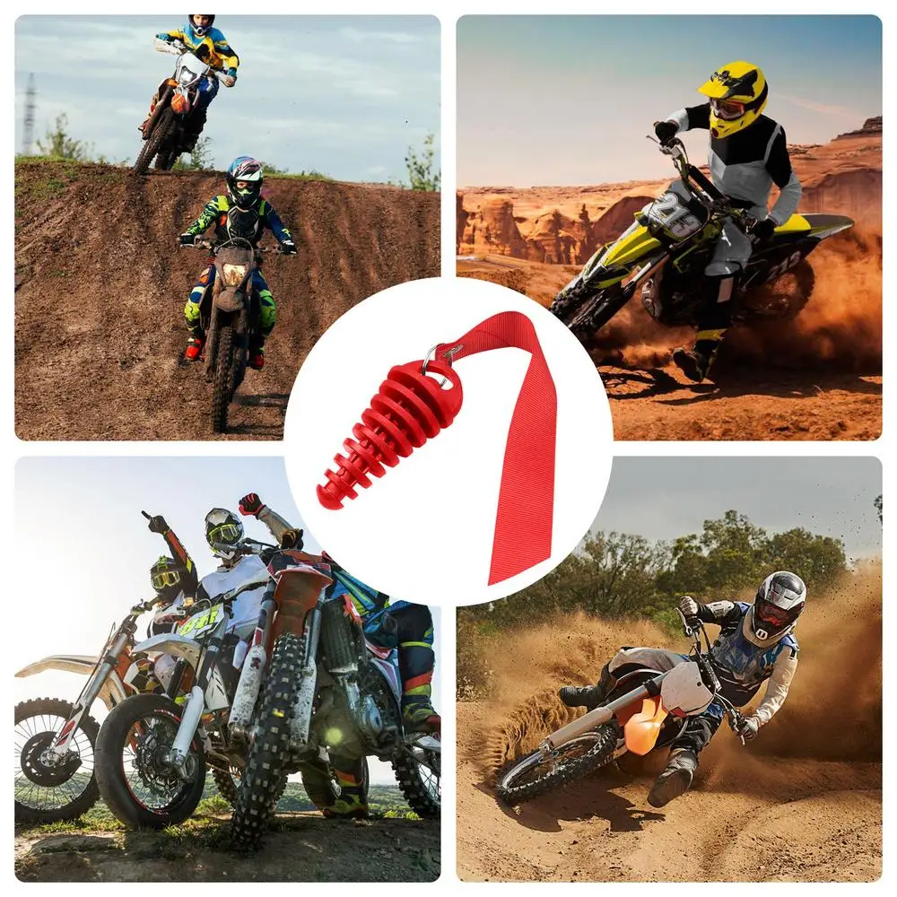Wash Plug Exhaust 2 Strokes Wash Plug Dirtbike 2 Strokes Dirtbike Exhaust Plug With Streamers For Mufflers Exhaust Silencer