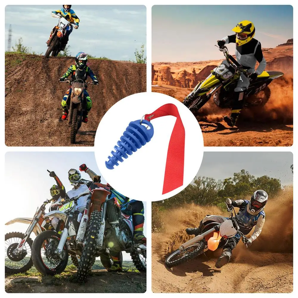 Wash Plug Exhaust 2 Strokes Wash Plug Dirtbike 2 Strokes Dirtbike Exhaust Plug With Streamers For Mufflers Exhaust Silencer