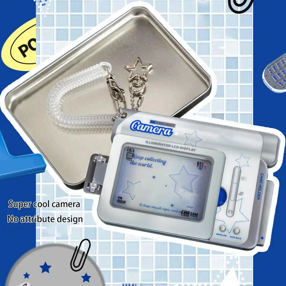 Kawaii 3-inch Acrylic DV Type Kpop Photocard Holder Photo Card Holder Bag Pendant School Stationery