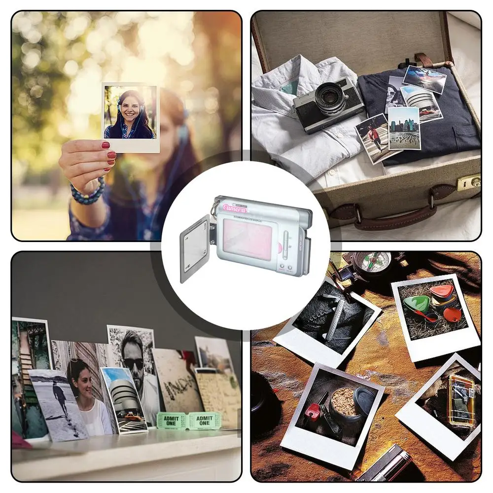Kawaii 3-inch Acrylic DV Type Kpop Photocard Holder Photo Card Holder Bag Pendant School Stationery