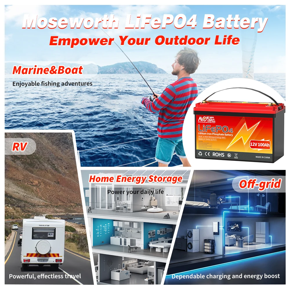 6Ah 10Ah 12Ah 20Ah 30Ah 12V 100Ah LiFePO4 Battery Pack BMS 200Ah 300Ah Lithium Iron Phosphate Rechargeable Battery Bateria
