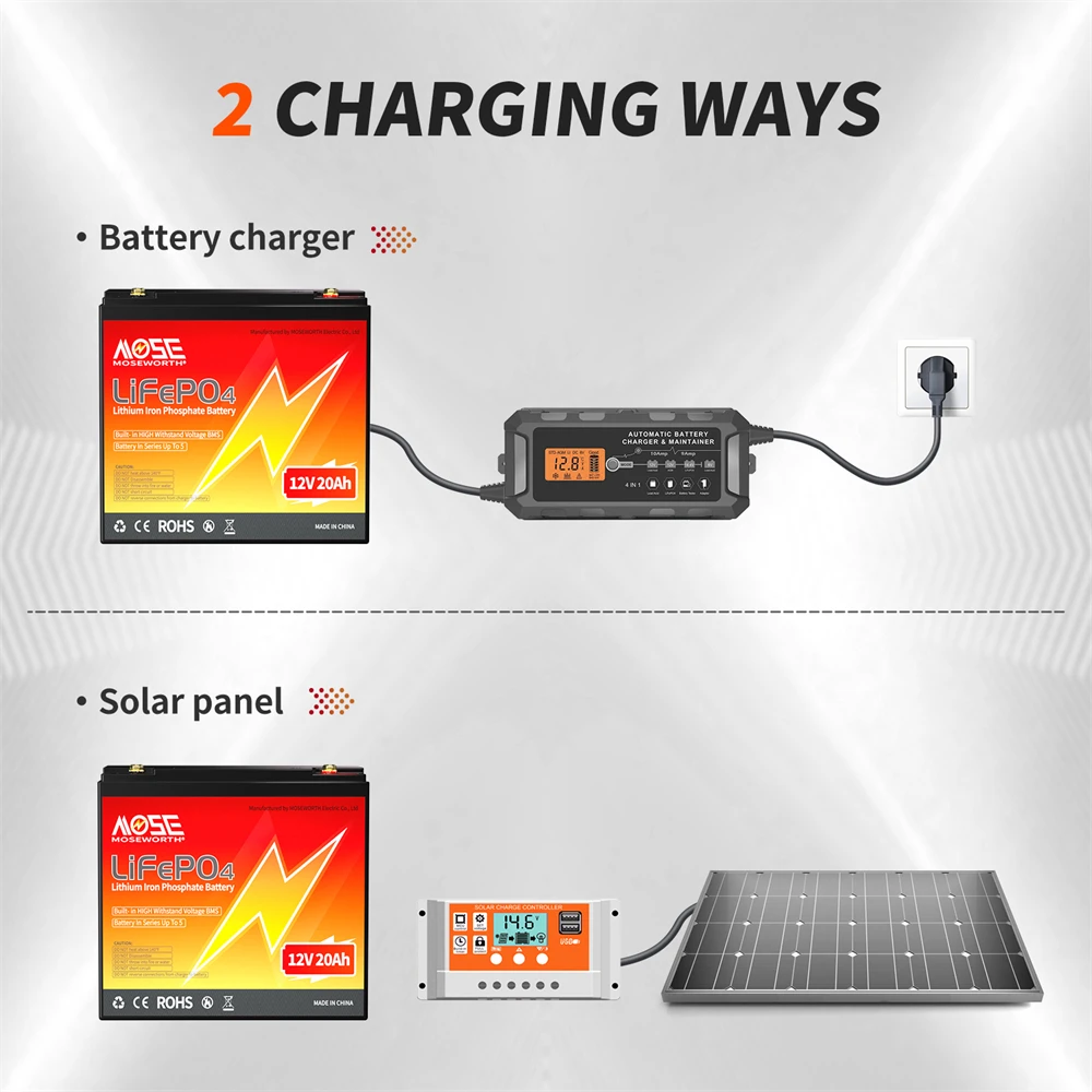 6Ah 10Ah 12Ah 20Ah 30Ah 12V 100Ah LiFePO4 Battery Pack BMS 200Ah 300Ah Lithium Iron Phosphate Rechargeable Battery Bateria