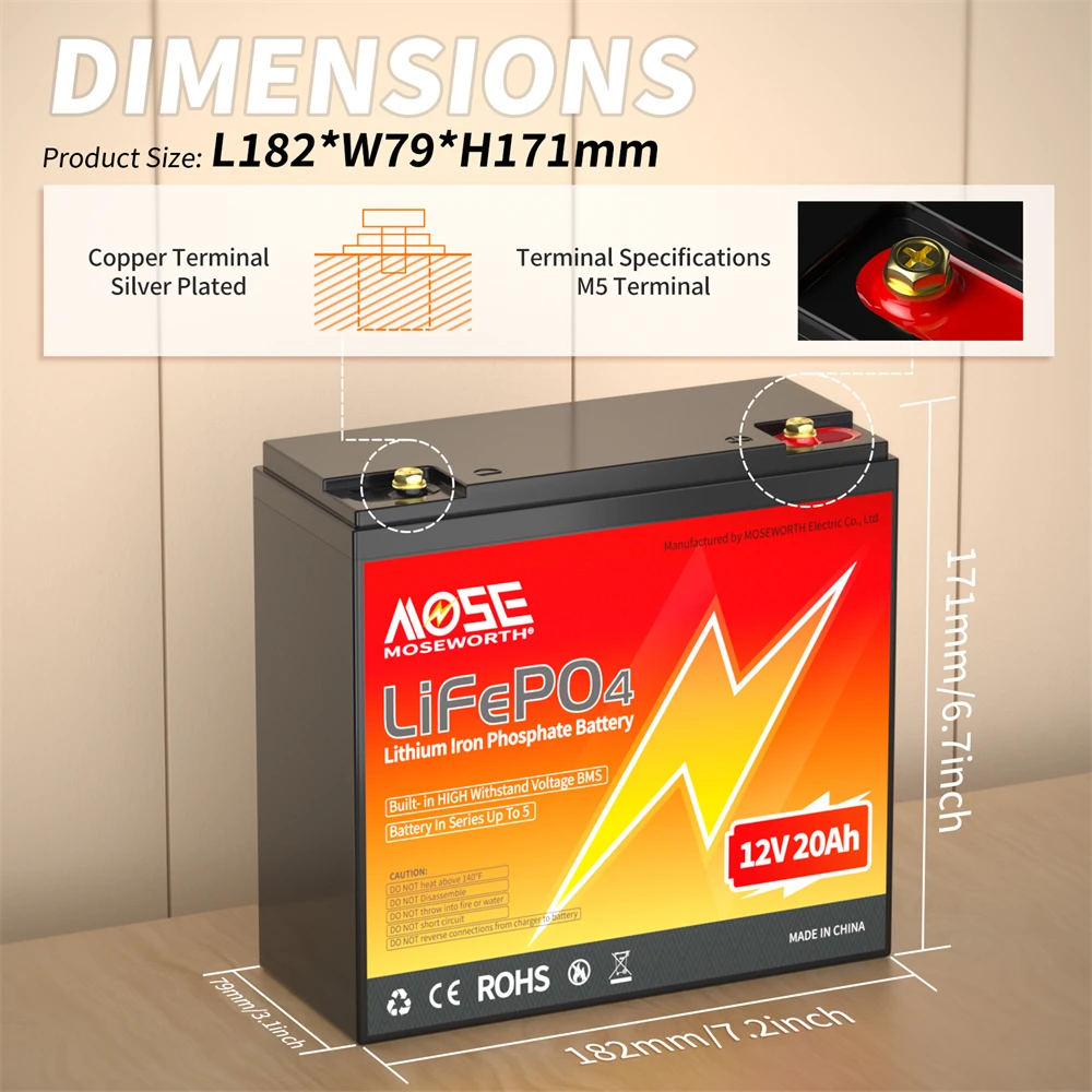6Ah 10Ah 12Ah 20Ah 30Ah 12V 100Ah LiFePO4 Battery Pack BMS 200Ah 300Ah Lithium Iron Phosphate Rechargeable Battery Bateria