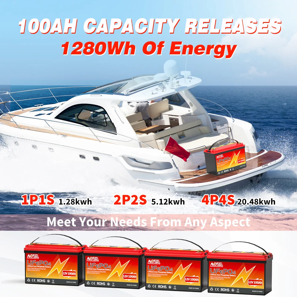 6Ah 10Ah 12Ah 20Ah 30Ah 12V 100Ah LiFePO4 Battery Pack BMS 200Ah 300Ah Lithium Iron Phosphate Rechargeable Battery Bateria
