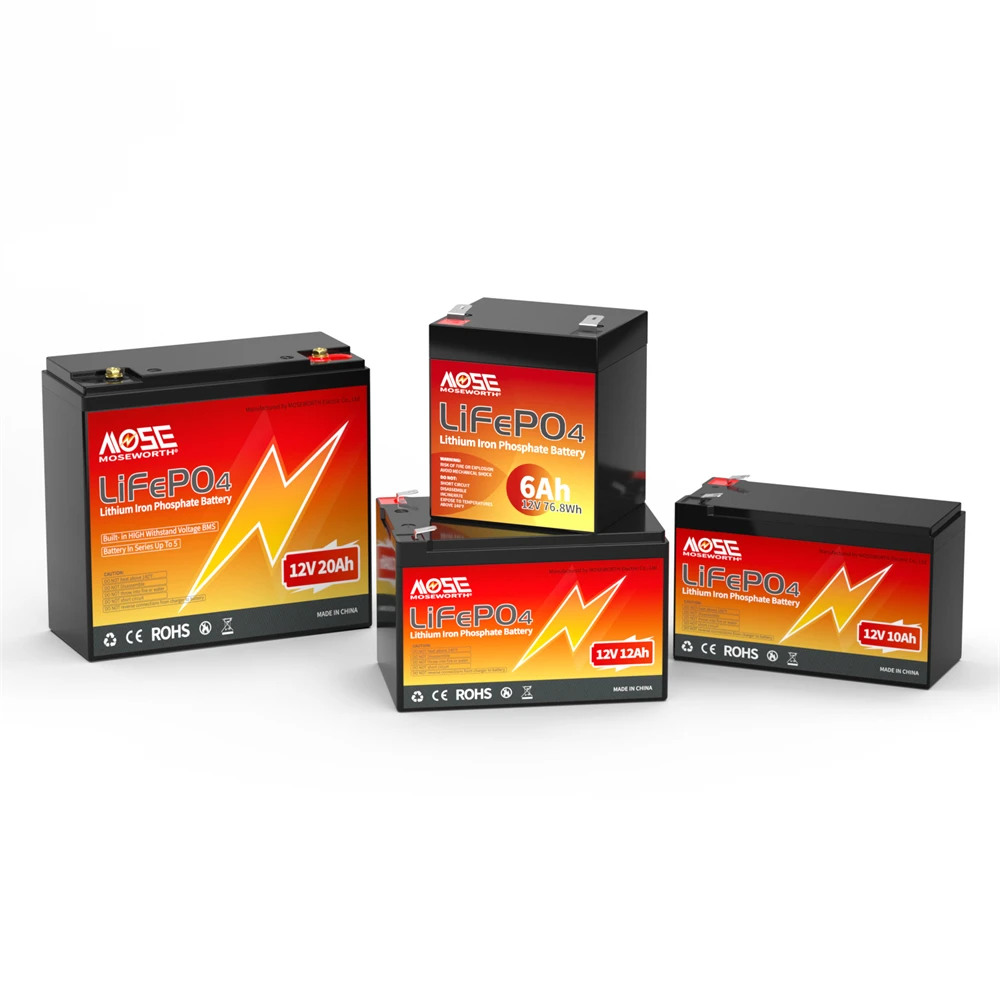 6Ah 10Ah 12Ah 20Ah 30Ah 12V 100Ah LiFePO4 Battery Pack BMS 200Ah 300Ah Lithium Iron Phosphate Rechargeable Battery Bateria