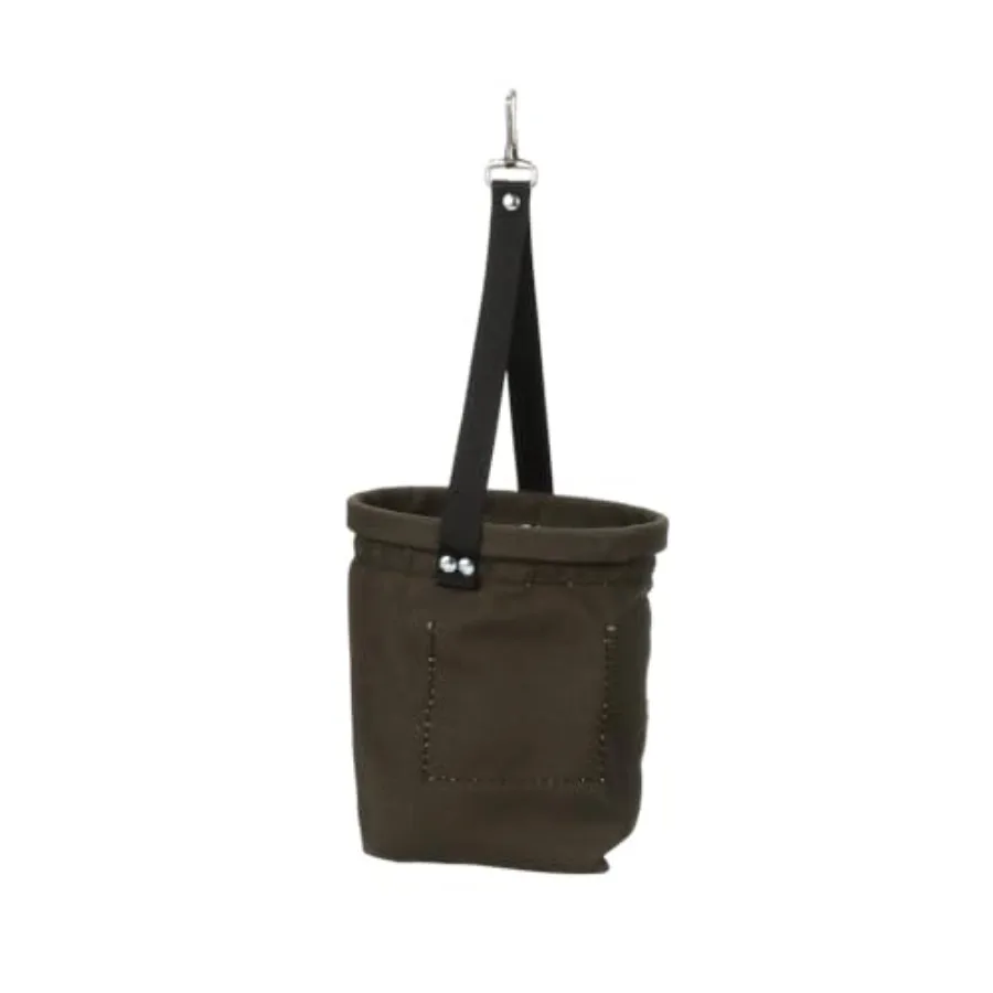 5143 Canvas Tapered-Bottom Bag with Two Interior Pockets and a Snap Clip, Made of No. 10 Canvas