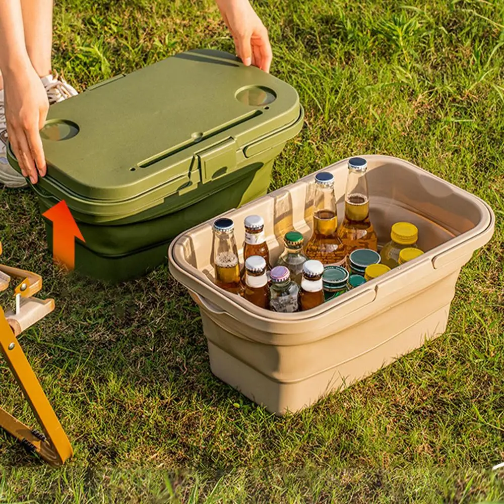 Folding Picnic Basket Multifunctional Picnic Basket Anti-Leak Picnic Basket Portable Picnic Basket Table Waterproof Insulated