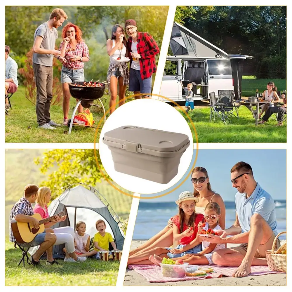Folding Picnic Basket Multifunctional Picnic Basket Anti-Leak Picnic Basket Portable Picnic Basket Table Waterproof Insulated