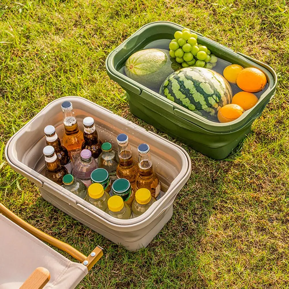Folding Picnic Basket Multifunctional Picnic Basket Anti-Leak Picnic Basket Portable Picnic Basket Table Waterproof Insulated