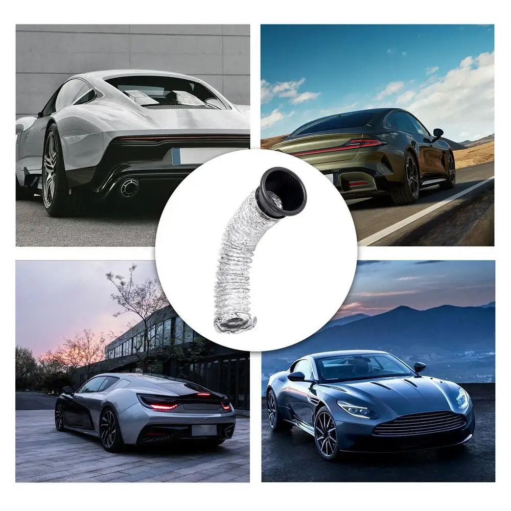 Air Intake Turbo Inlet Pipe Air Intake Turbo Inlet Pipe Set Car Front Bumper Turbo Inlet Pipe Easy Installation Carbon Fiber