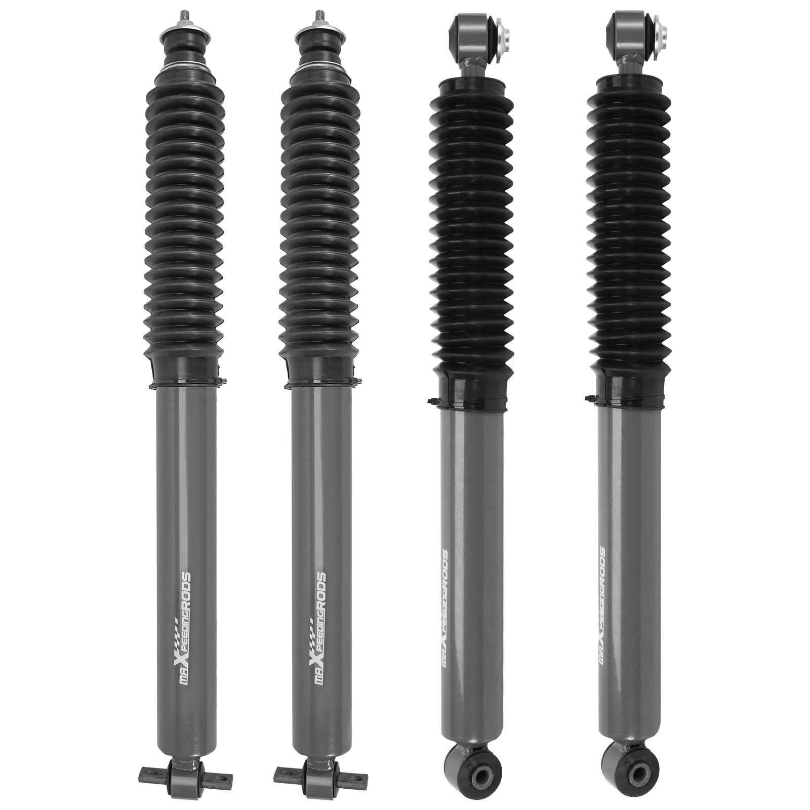4PCS Front Rear Shock Absorbers For Jeep Grand Cherokee 1999-2004 Lifted 0-3"
