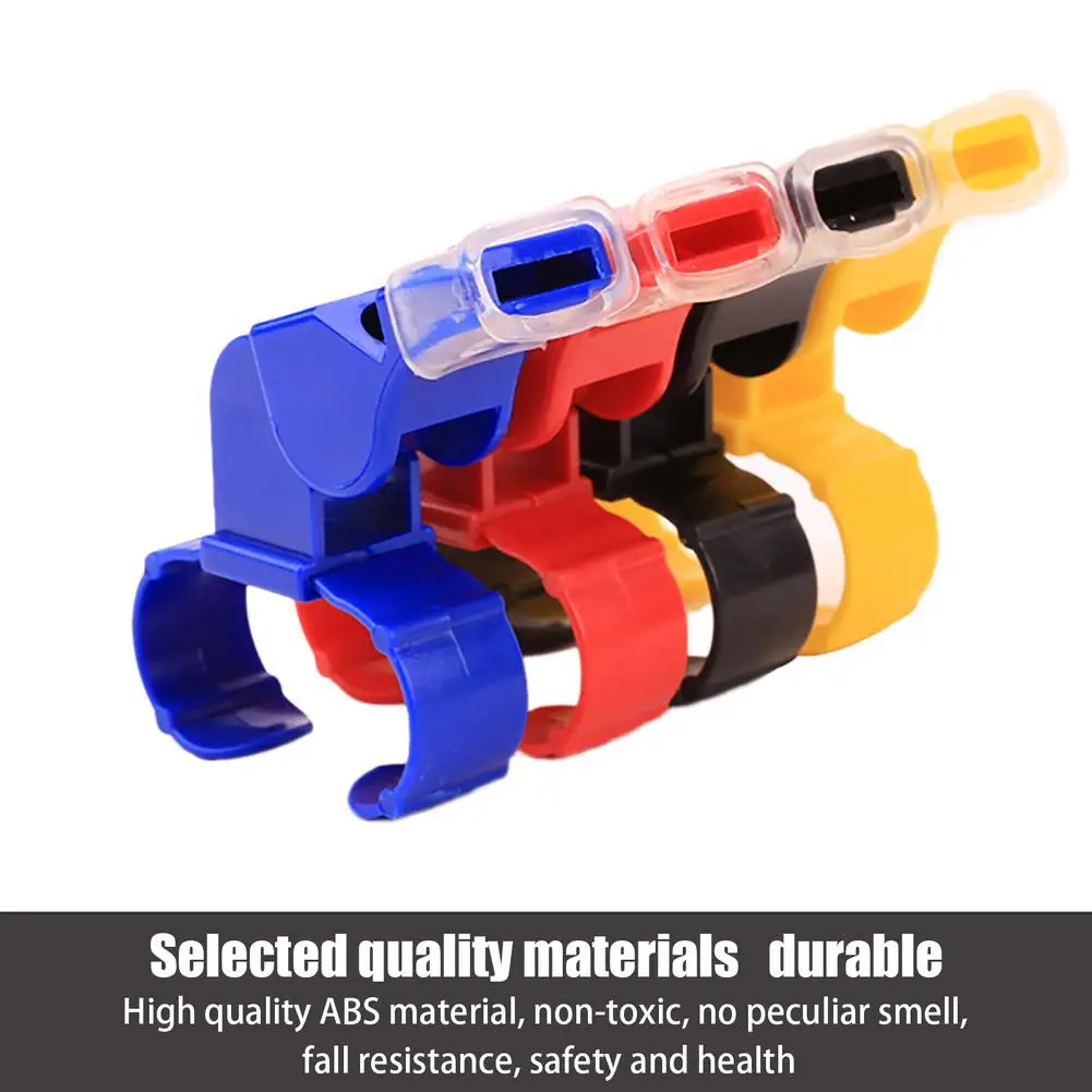 Sports Training Whistle Football Referee Finger Whistle Safe Plastic Ring Whistle Finger Whistle With Tooth Guard For Sport