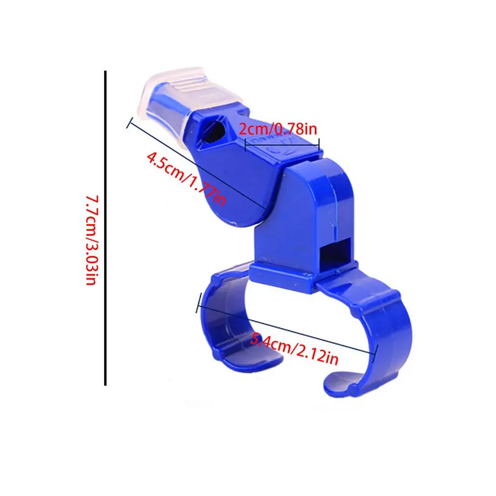 Sports Training Whistle Football Referee Finger Whistle Safe Plastic Ring Whistle Finger Whistle With Tooth Guard For Sport