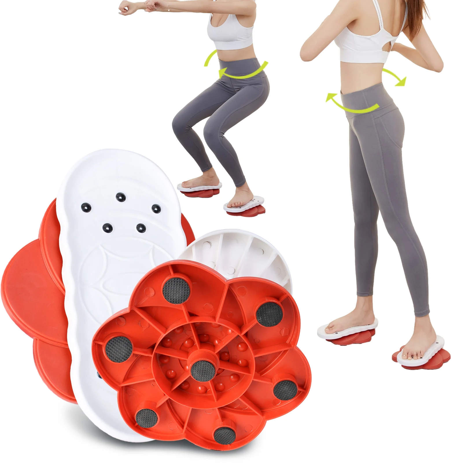 360 Rotation Twist Waist Disc Fitness Twisting Boards Sadhu Balance Board Gym Fitness Equipment Abdominal Foot Massage Platate