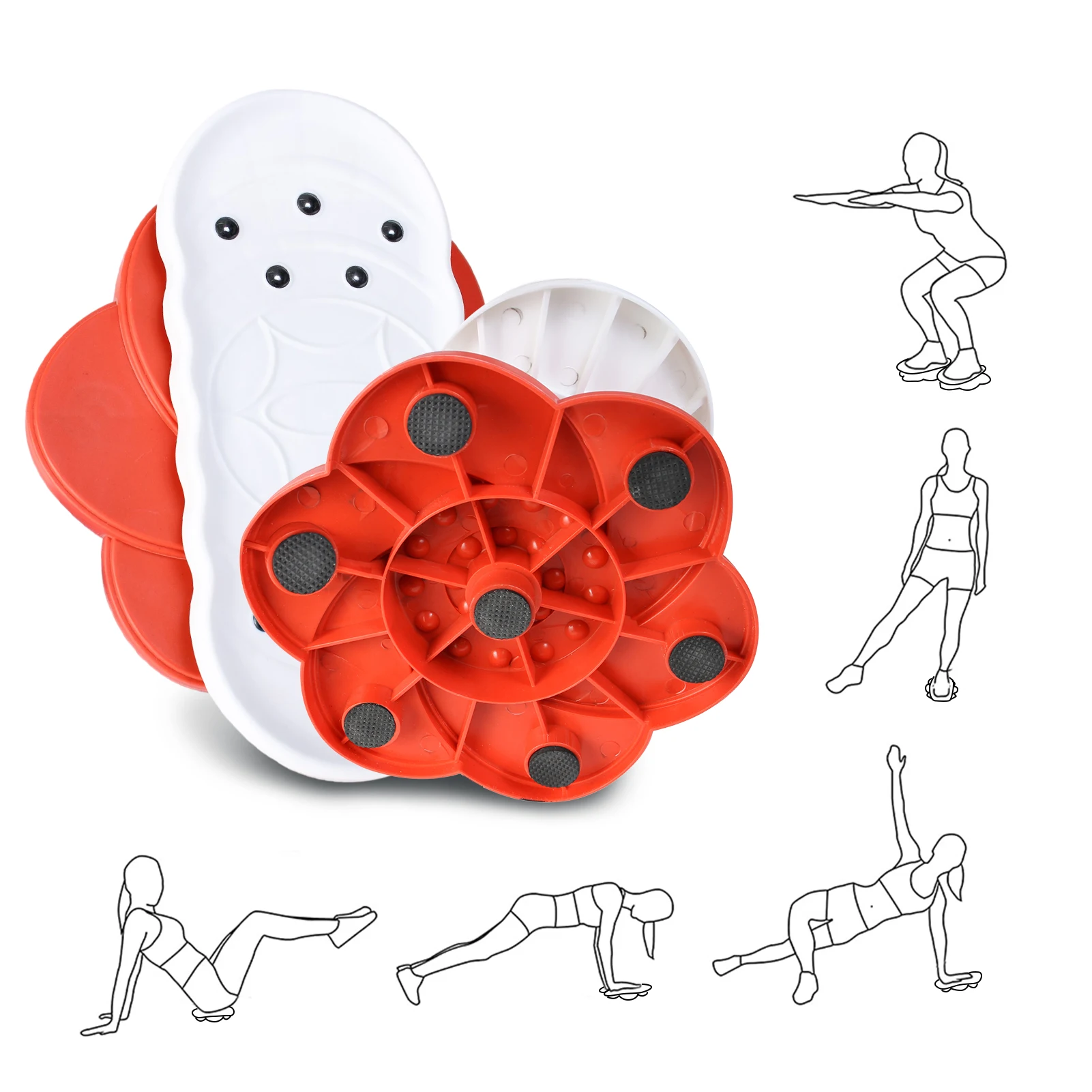 360 Rotation Twist Waist Disc Fitness Twisting Boards Sadhu Balance Board Gym Fitness Equipment Abdominal Foot Massage Platate