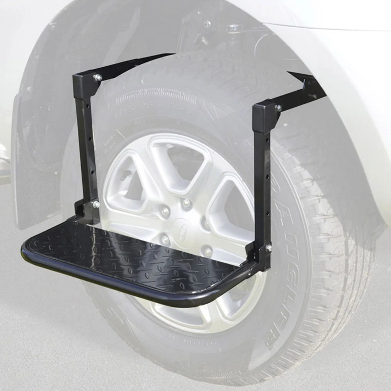 Car Tread Step Foldable Heavy Duty Wheel Tire Steps Pedal For RV Truck Portable Non-Slip Platform Tyre Wheel Step Adjustable