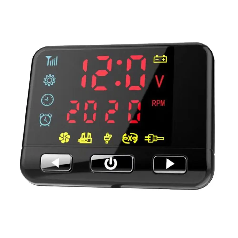 12V/24V Air Heater LCD Display Monitor Switch Controller For 2kw 5kw 8kw Car Truck Autonomous Heater