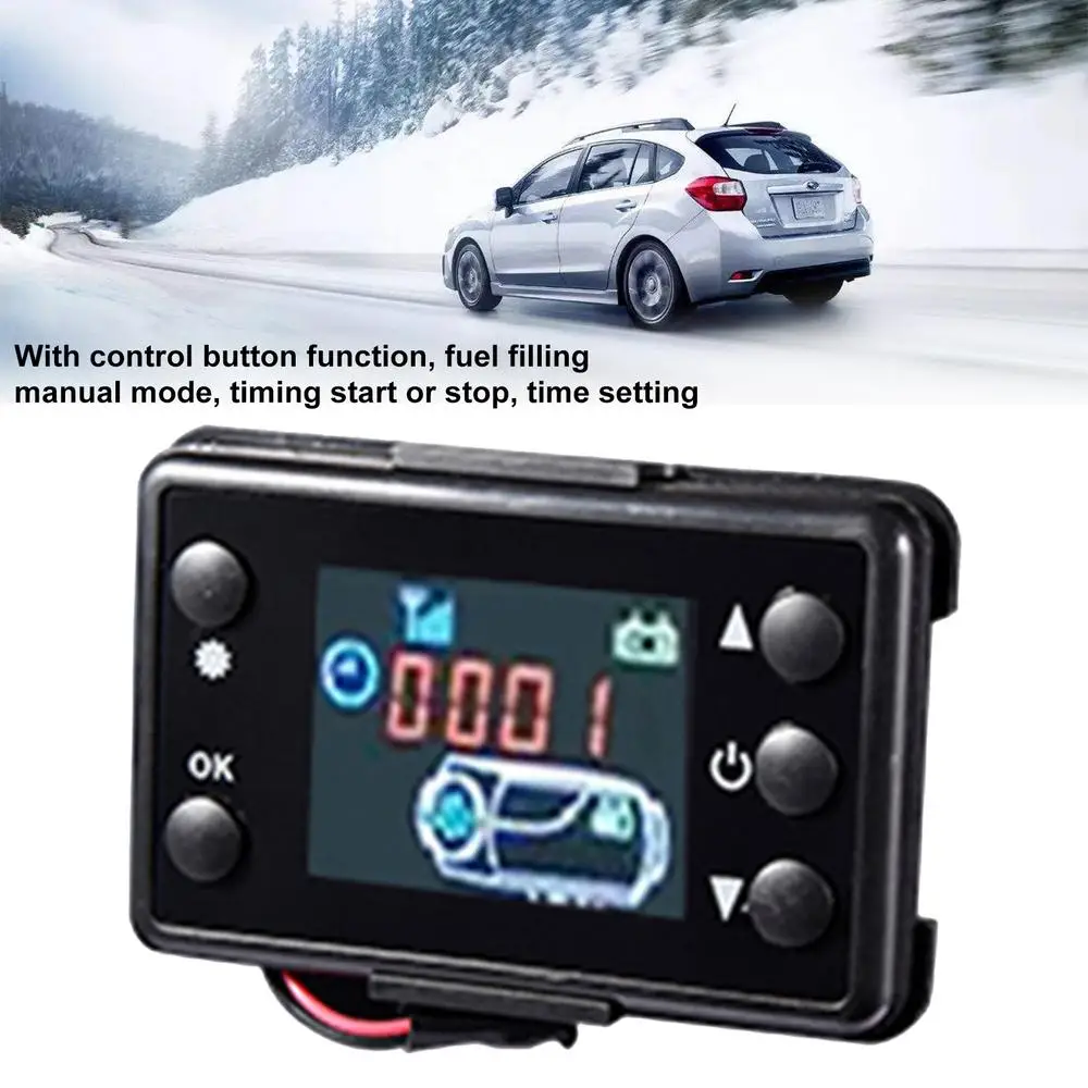 12V/24V Air Heater LCD Display Monitor Switch Controller For 2kw 5kw 8kw Car Truck Autonomous Heater