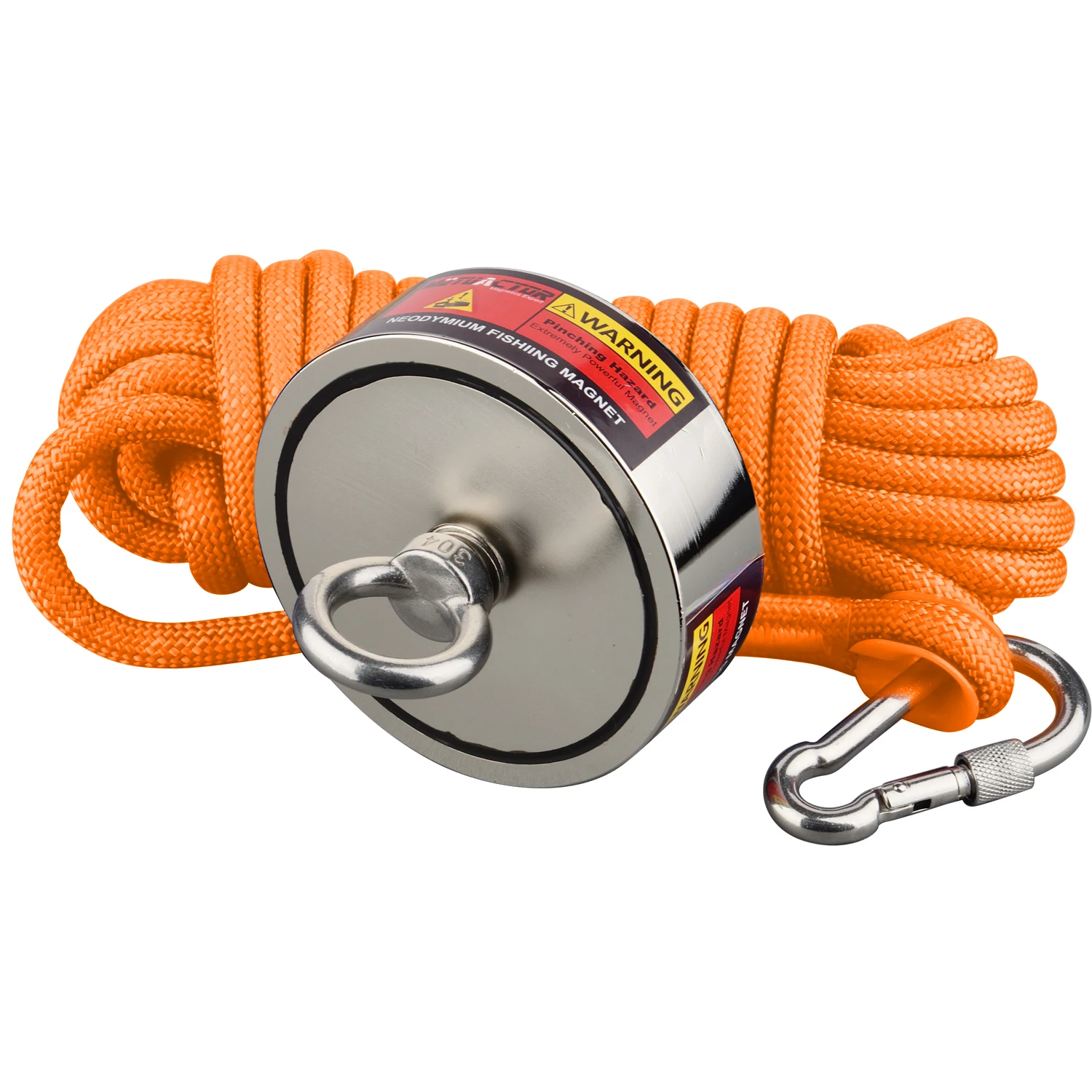 Super Strong Two sided 1200LBS*2 Neodymium Fishing Magnet kit  Retrieving Salvage Magnets  Durable15M Rope