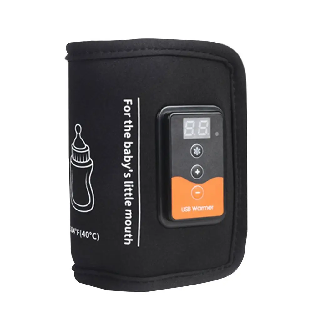 Baby Milk Bottle Warmer Thermostat Bag Car Portable USB Heating Intelligent Warm Milk Tool Insulation Cover Baby Bottle Warmer