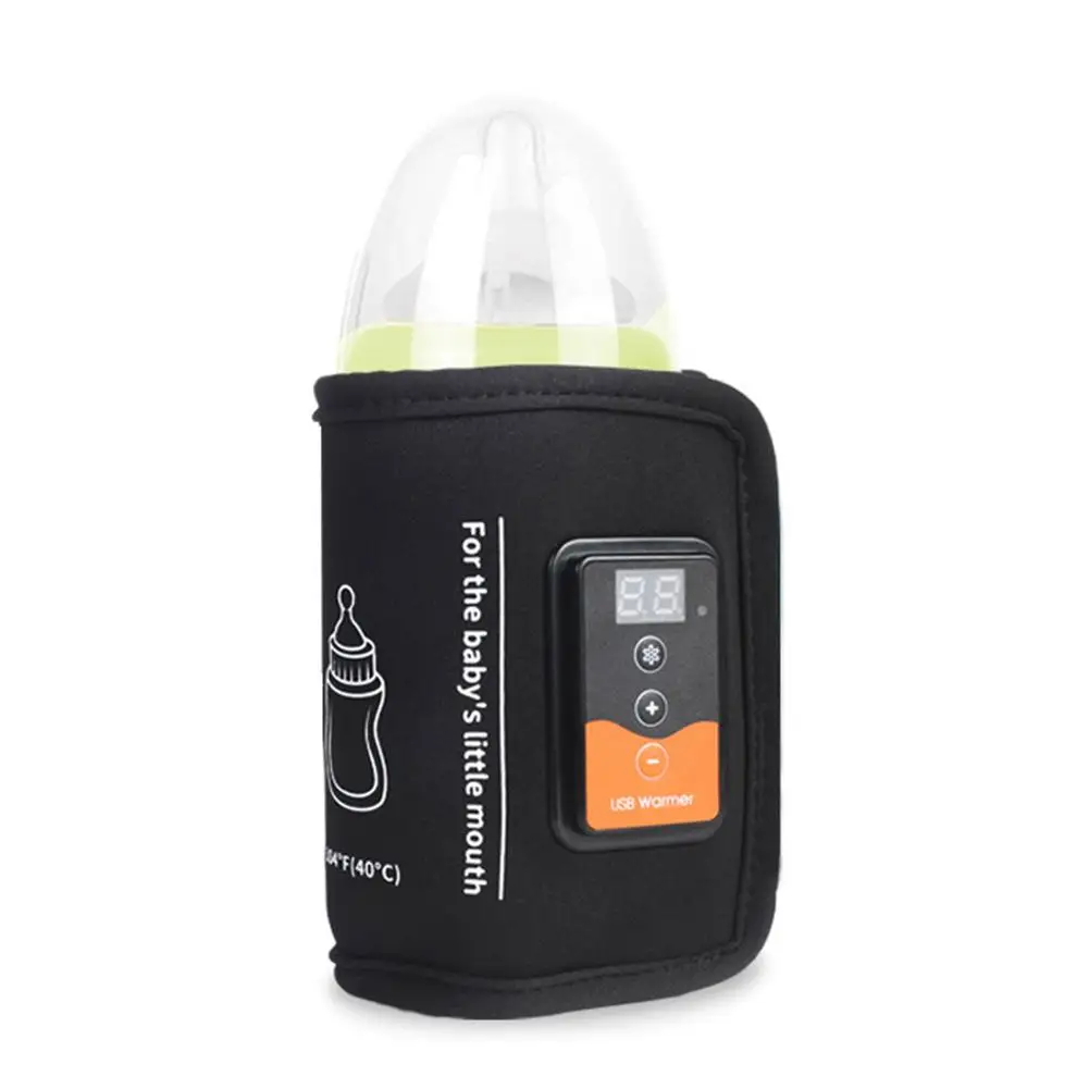 Baby Milk Bottle Warmer Thermostat Bag Car Portable USB Heating Intelligent Warm Milk Tool Insulation Cover Baby Bottle Warmer
