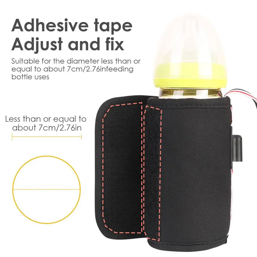 Baby Milk Bottle Warmer Thermostat Bag Car Portable USB Heating Intelligent Warm Milk Tool Insulation Cover Baby Bottle Warmer