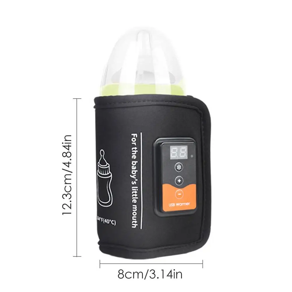 Baby Milk Bottle Warmer Thermostat Bag Car Portable USB Heating Intelligent Warm Milk Tool Insulation Cover Baby Bottle Warmer