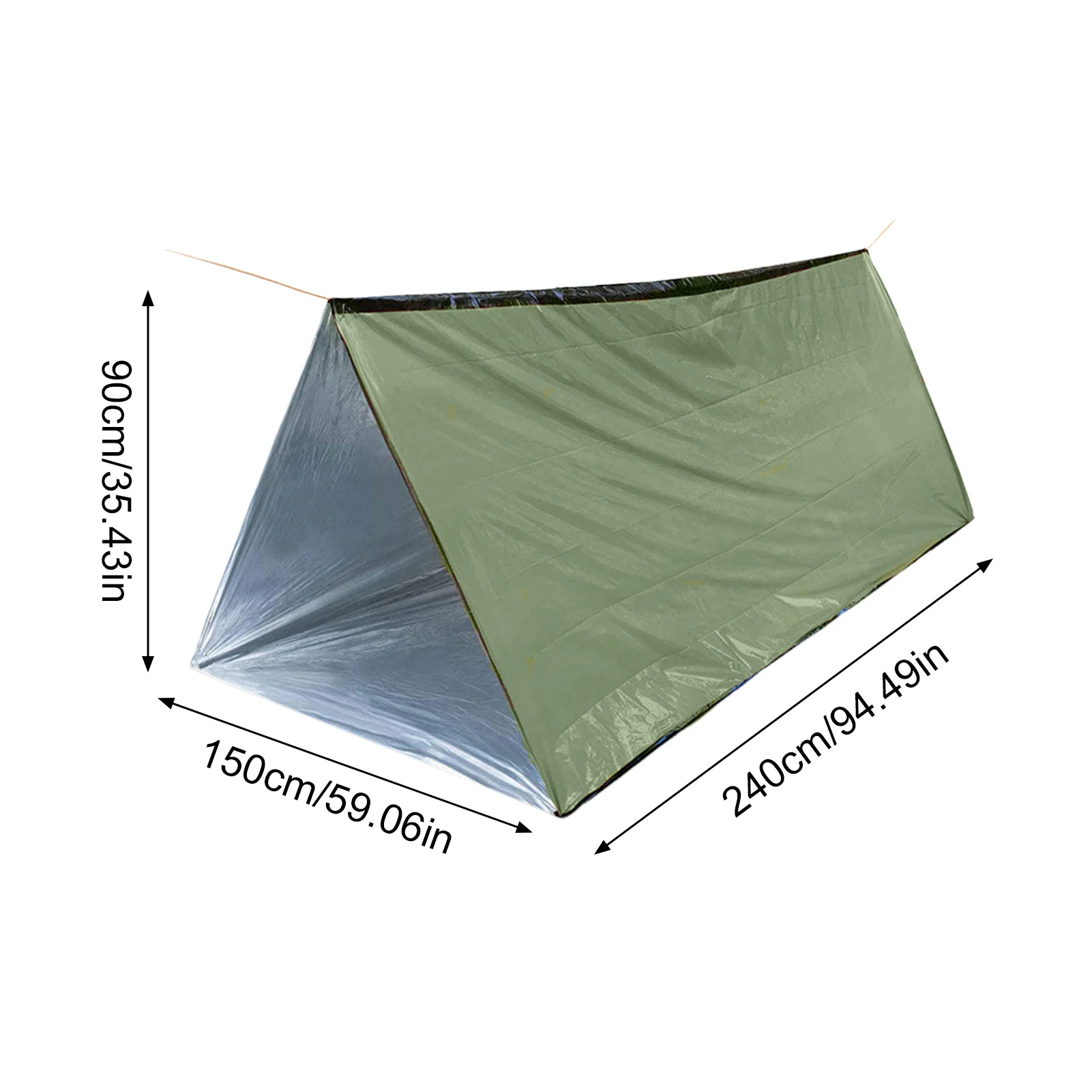 Outdoor Life Tent Emergency Survival Tent Ultralight Survival Shelter Lightweight Mylar Reflective Material Emergency Tent