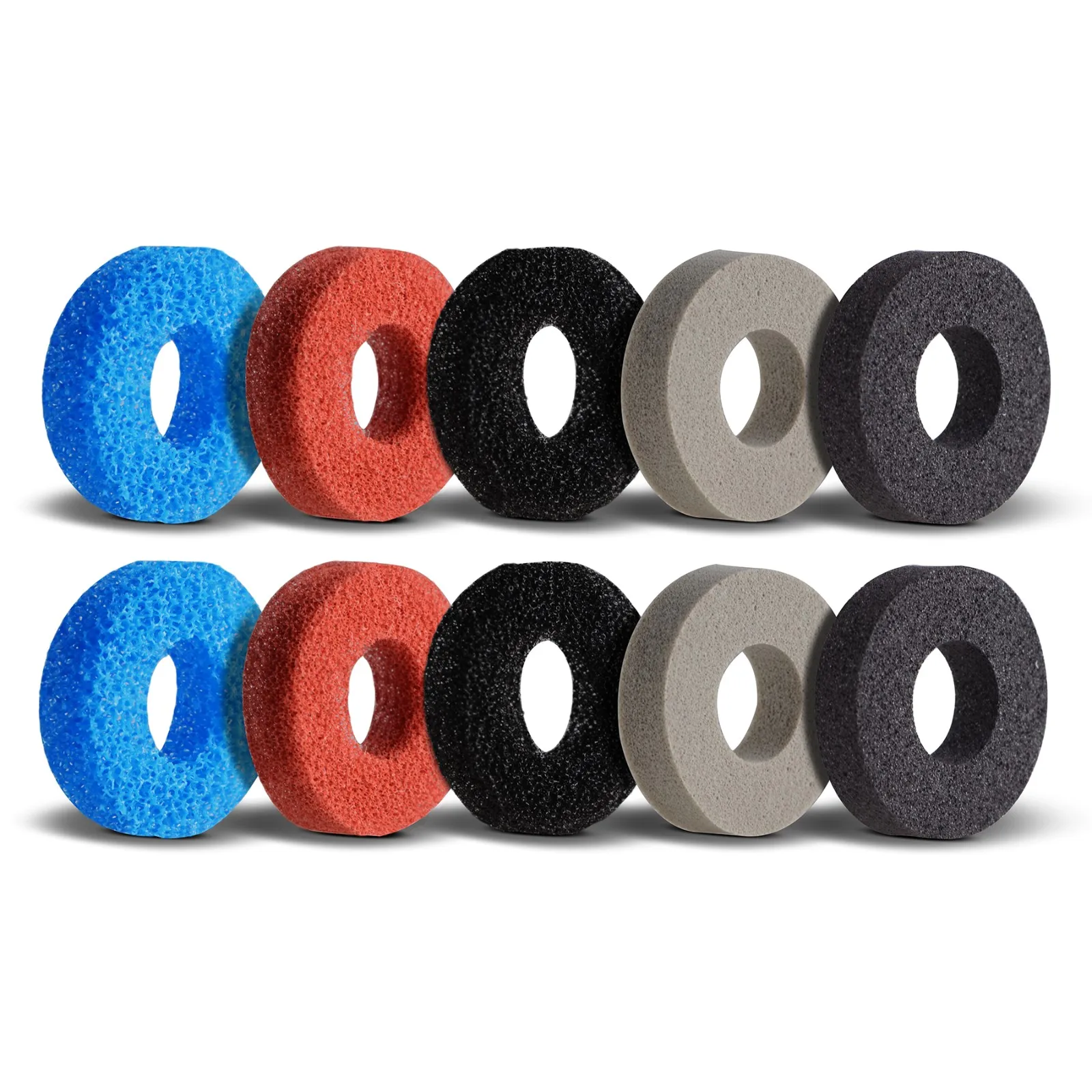 PlayVital 5 Colors 3 Different Strength 5 Pairs Precision Rings for ps5, for ps4, for Xbox Series, for Switch Pro Controller