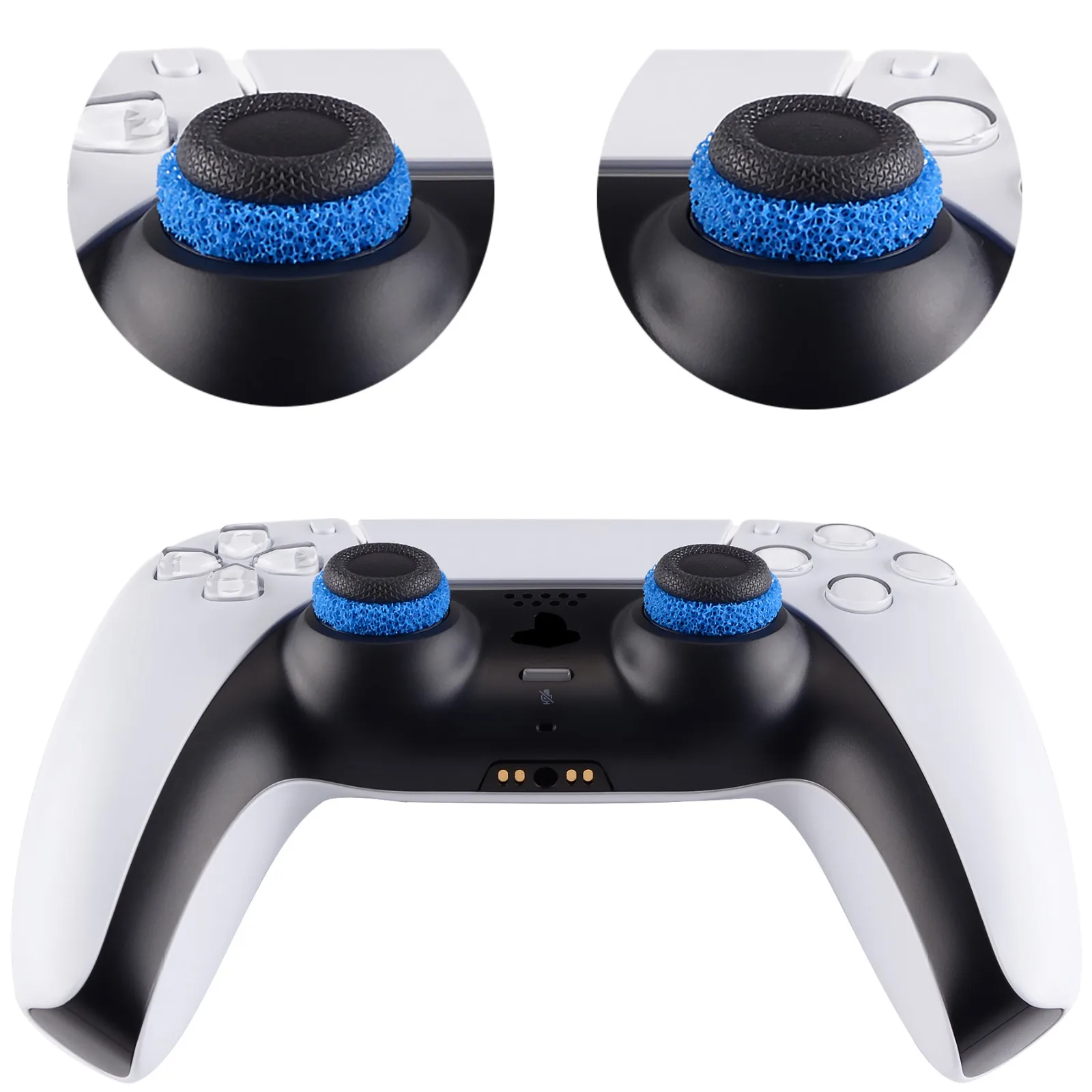 PlayVital 5 Colors 3 Different Strength 5 Pairs Precision Rings for ps5, for ps4, for Xbox Series, for Switch Pro Controller