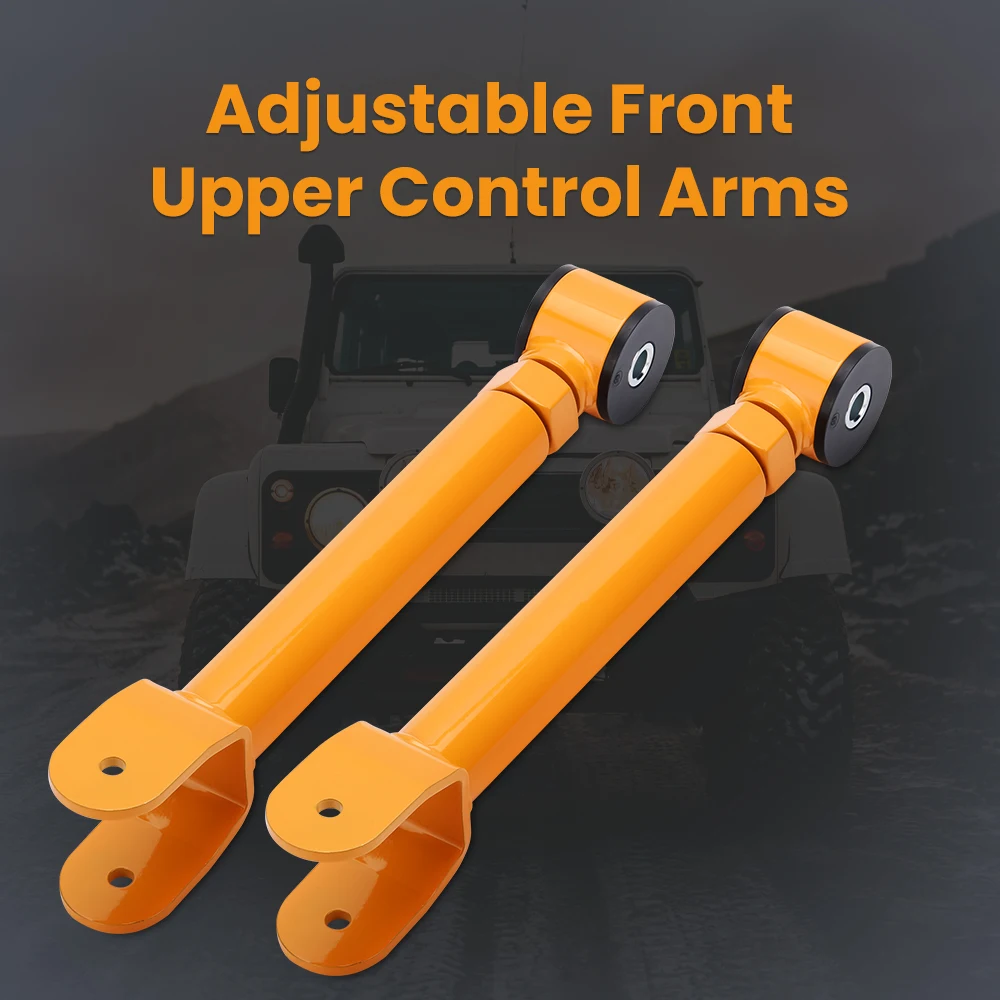 4Pcs Front Upper & Lower Adjustable Control Arm for Jeep Cherokee XJ 1986-2001 for Jeep Grand Cherokee 99-04