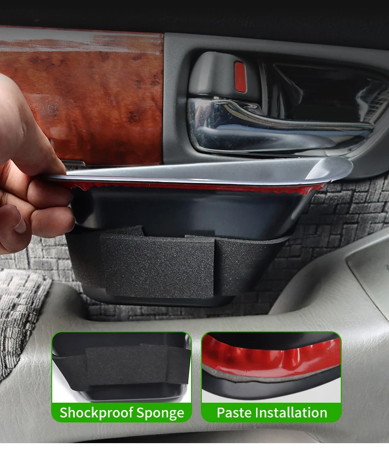 For Toyota Land Cruiser Prado 120 LC120 Lexus GX470 470 2003-2009 Car Door Tray Mat Dust-Proof Shockproof Interior Accessories
